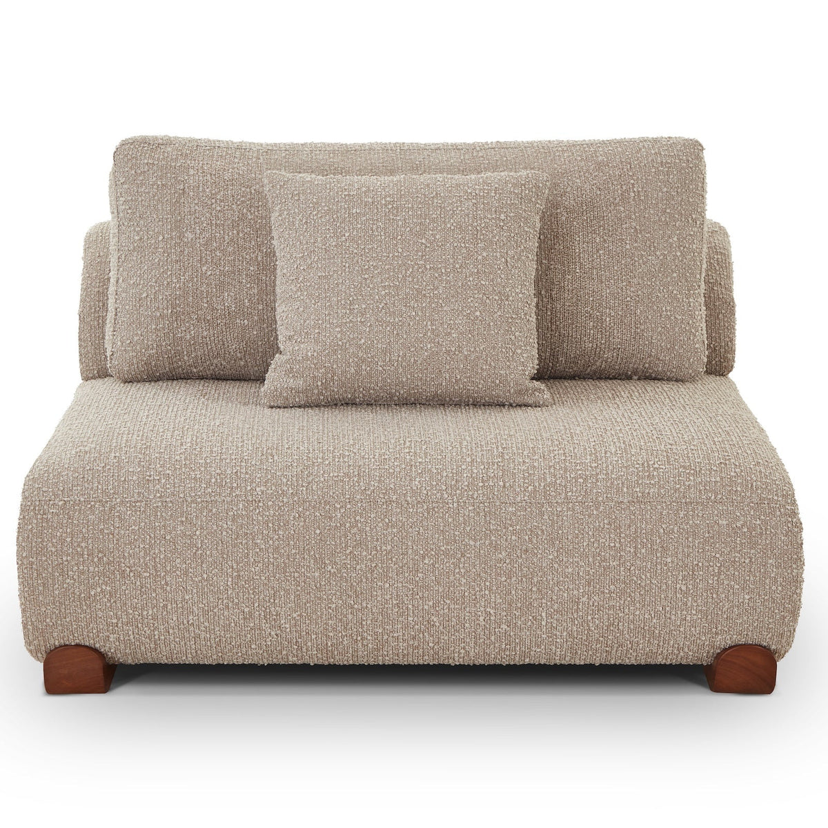 Cotto Modular Sofa Middle Two Seater - Amalfy Taupe & Mid Brown