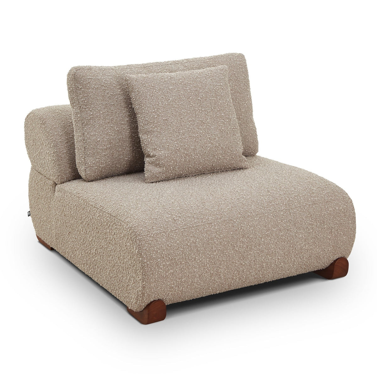 Cotto Modular Sofa Middle One Seater - Amalfy Taupe & Mid Brown