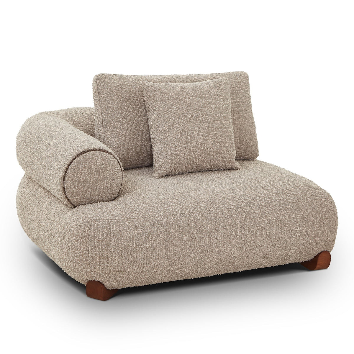 Cotto Modular Sofa Right - Amalfy Taupe & Mid Brown