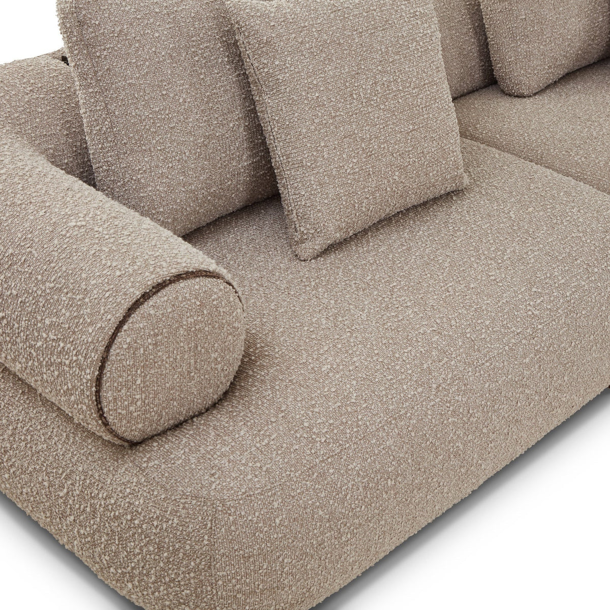 Cotto Modular Sofa Right - Amalfy Taupe & Mid Brown