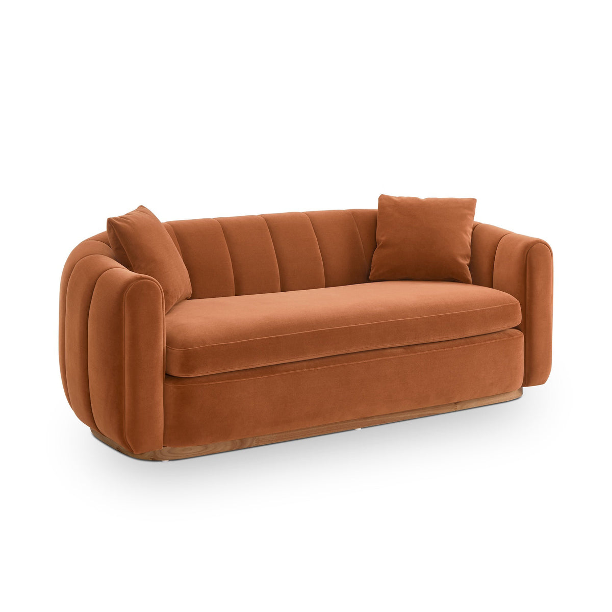 Arles 2 Seater Sofa - Melbourne Clay & Walnut