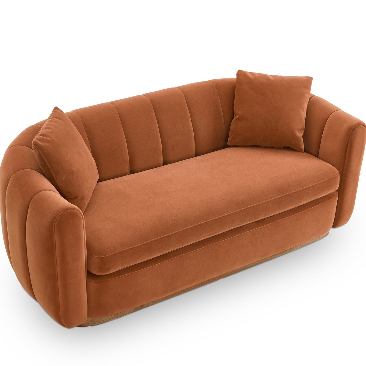 Arles 2 Seater Sofa - Melbourne Clay & Walnut