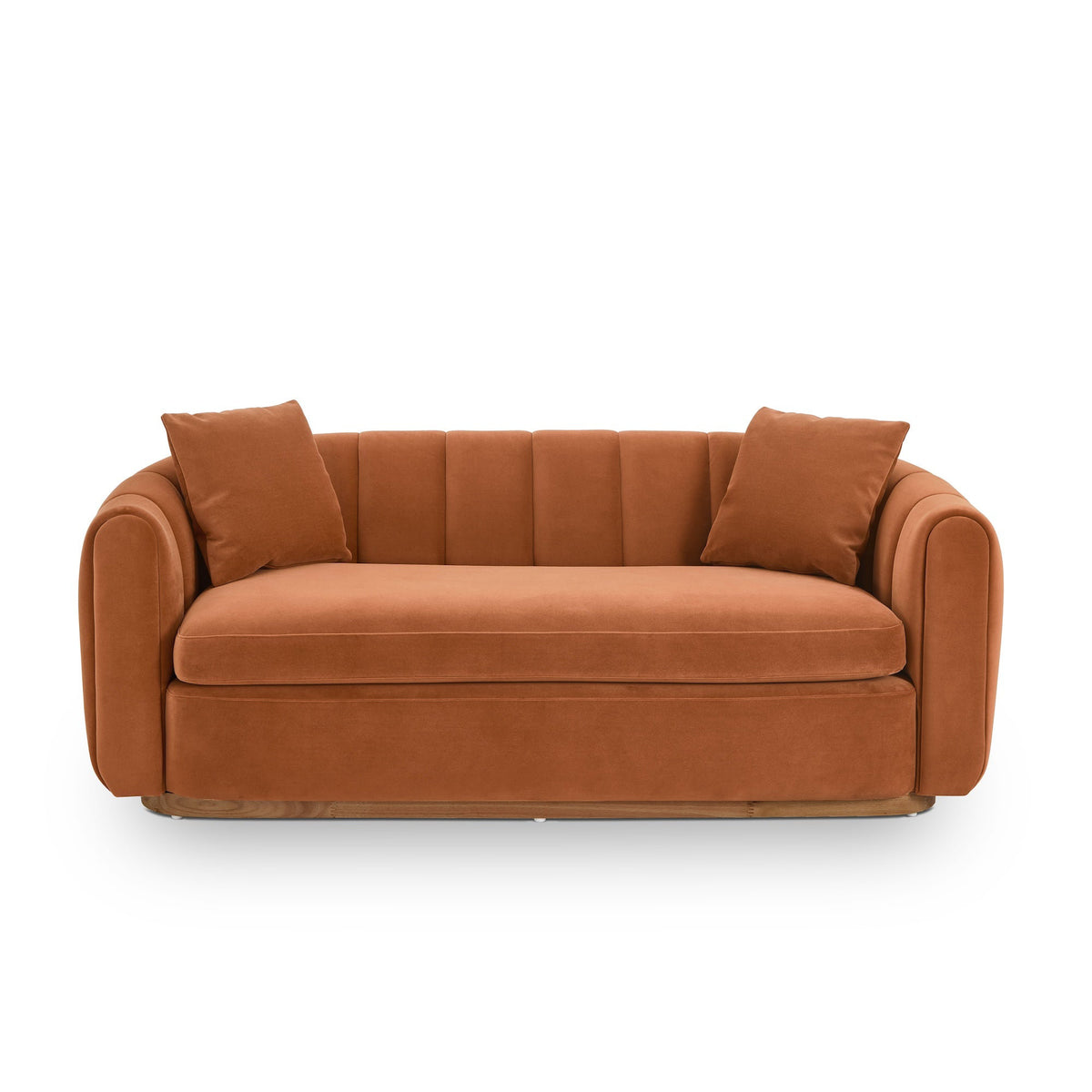 Arles 2 Seater Sofa - Melbourne Clay & Walnut