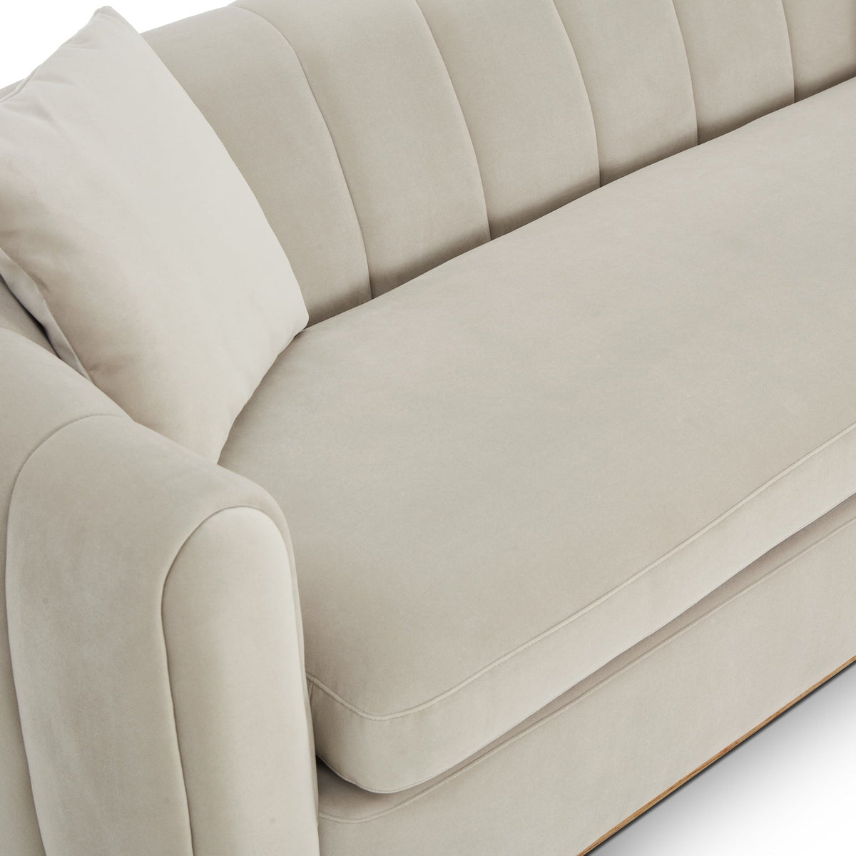 Arles 3 Seater Sofa - Melbourne Stone & Natural Wood