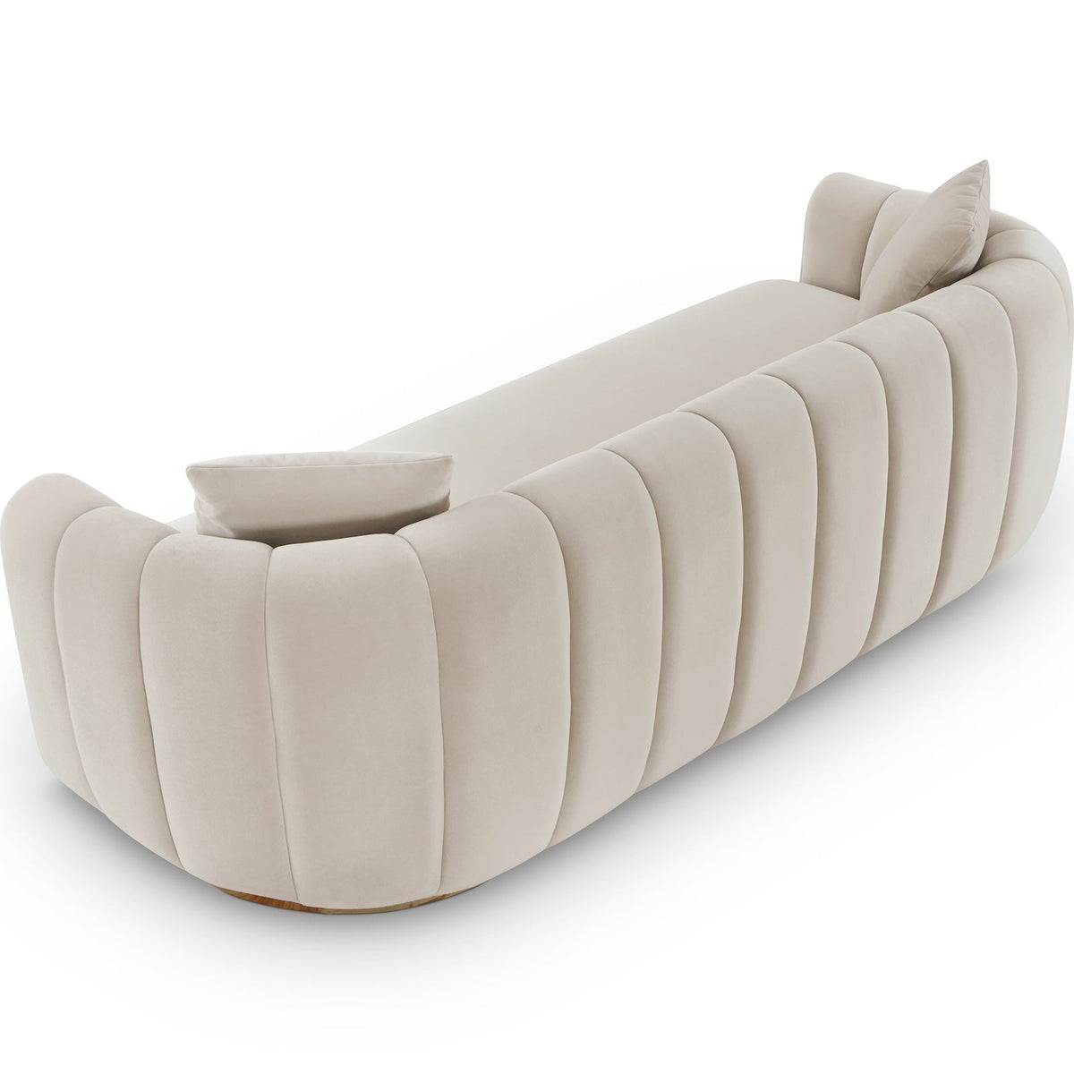 Arles 3 Seater Sofa - Melbourne Stone & Natural Wood