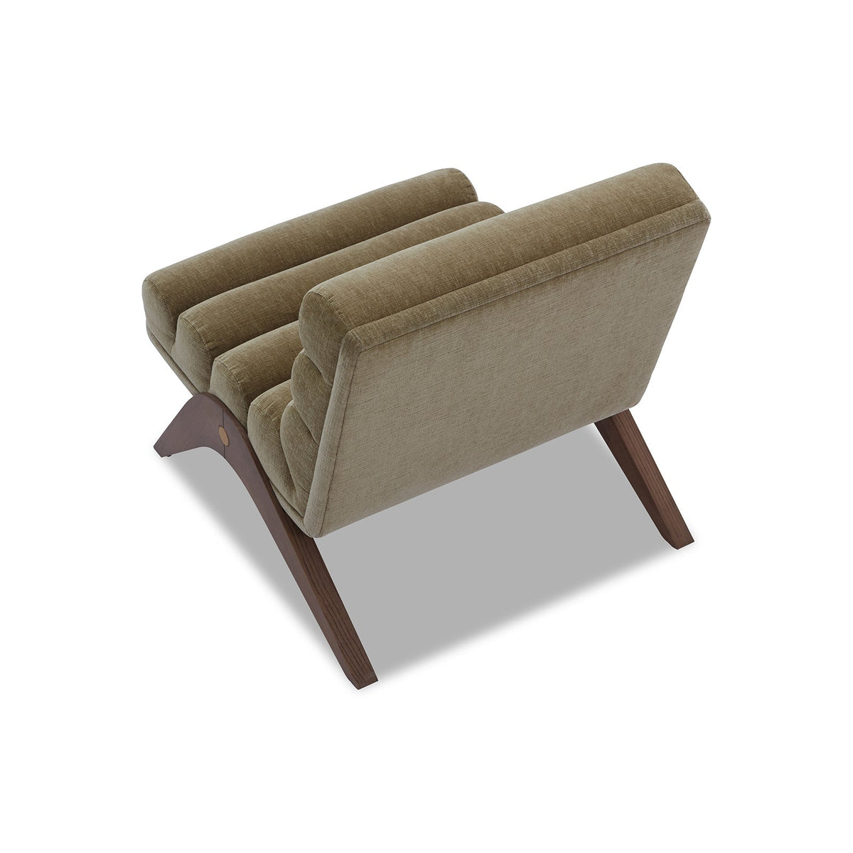 Charles Occasional Chair - Kenia Moss/Mid Brown
