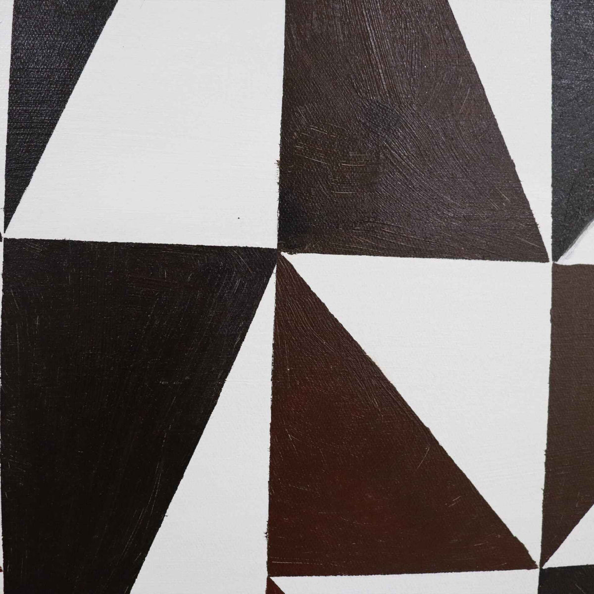 Abstract Triangles - Painting