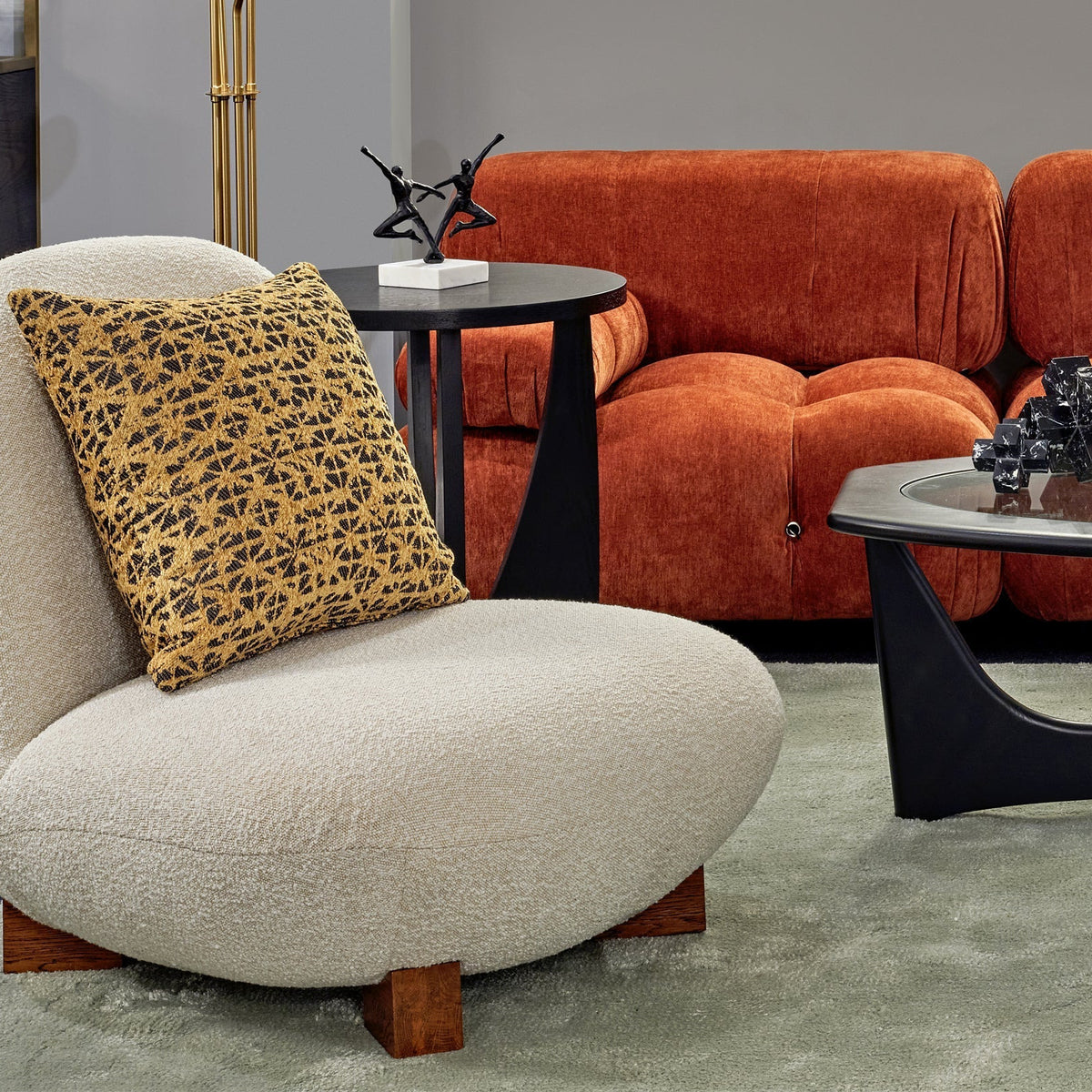 Combo Sofa - Sysley Rust II