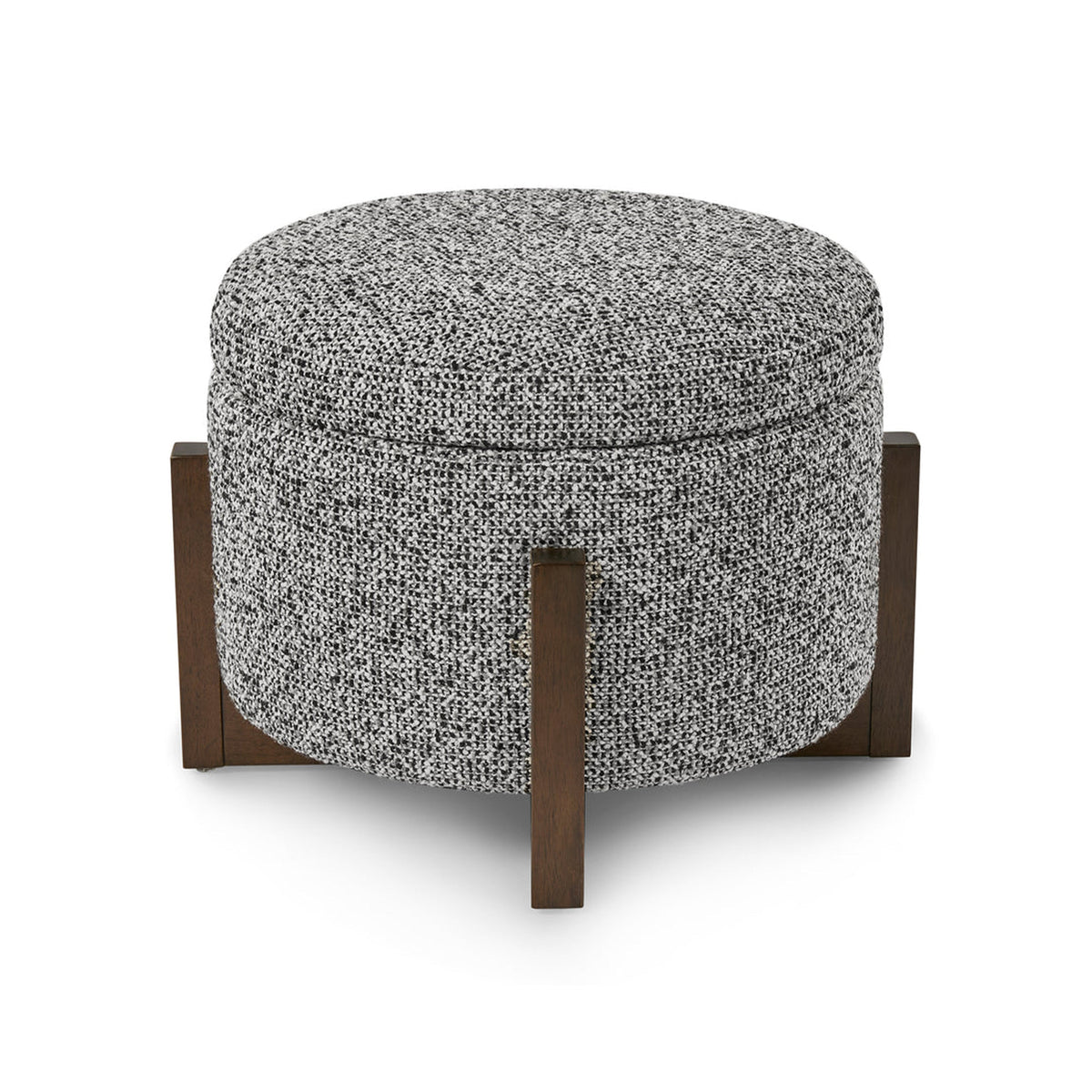 Asti Ottoman - Dexter Sparkle Stone/Ash Wood