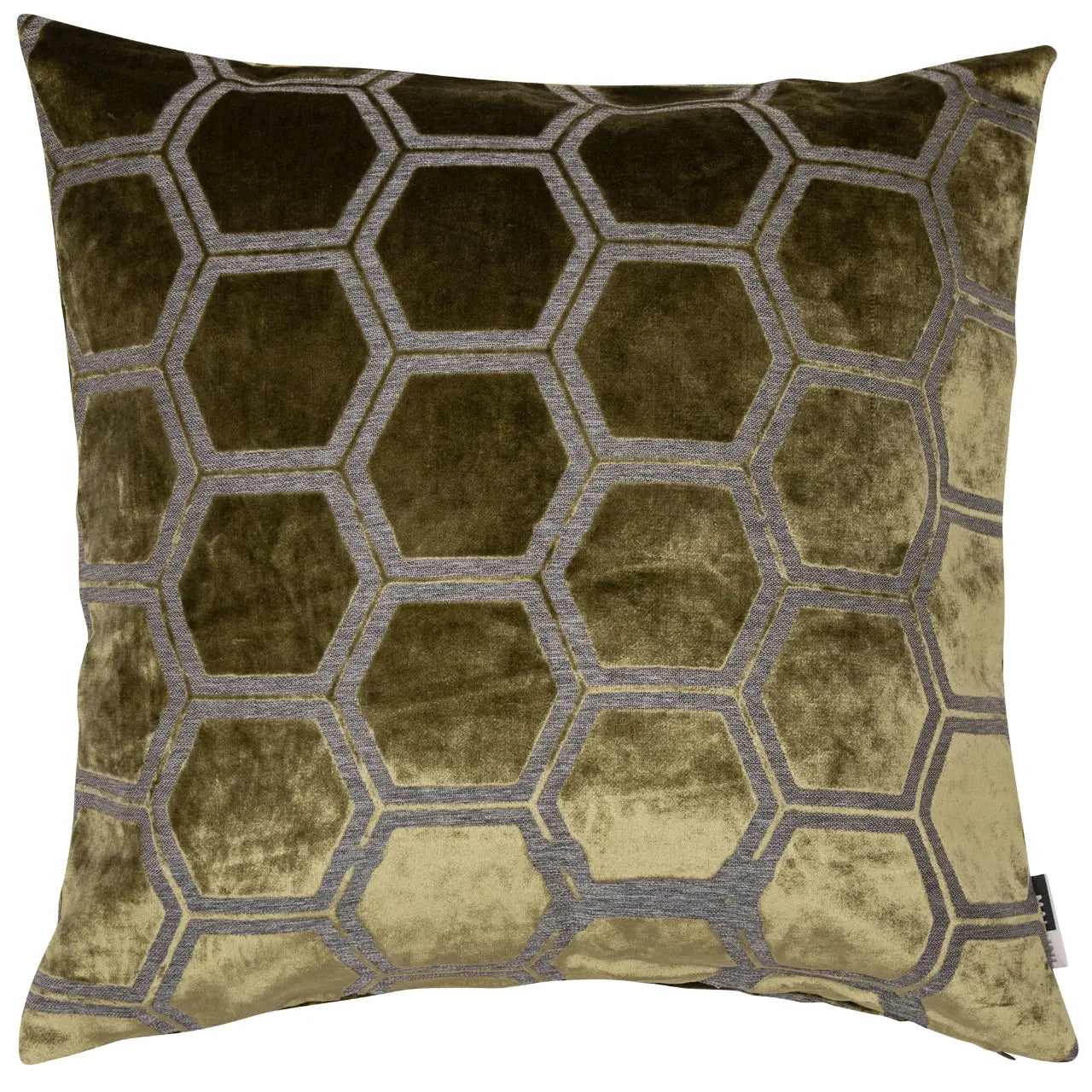 Large Ivor Olive Cushion 56x56cm