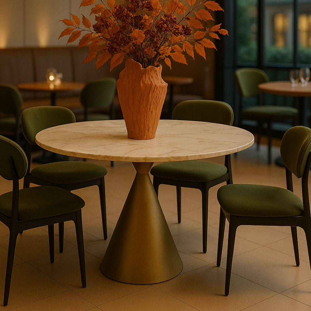 Maja Dining Chair - Melbourne Olive