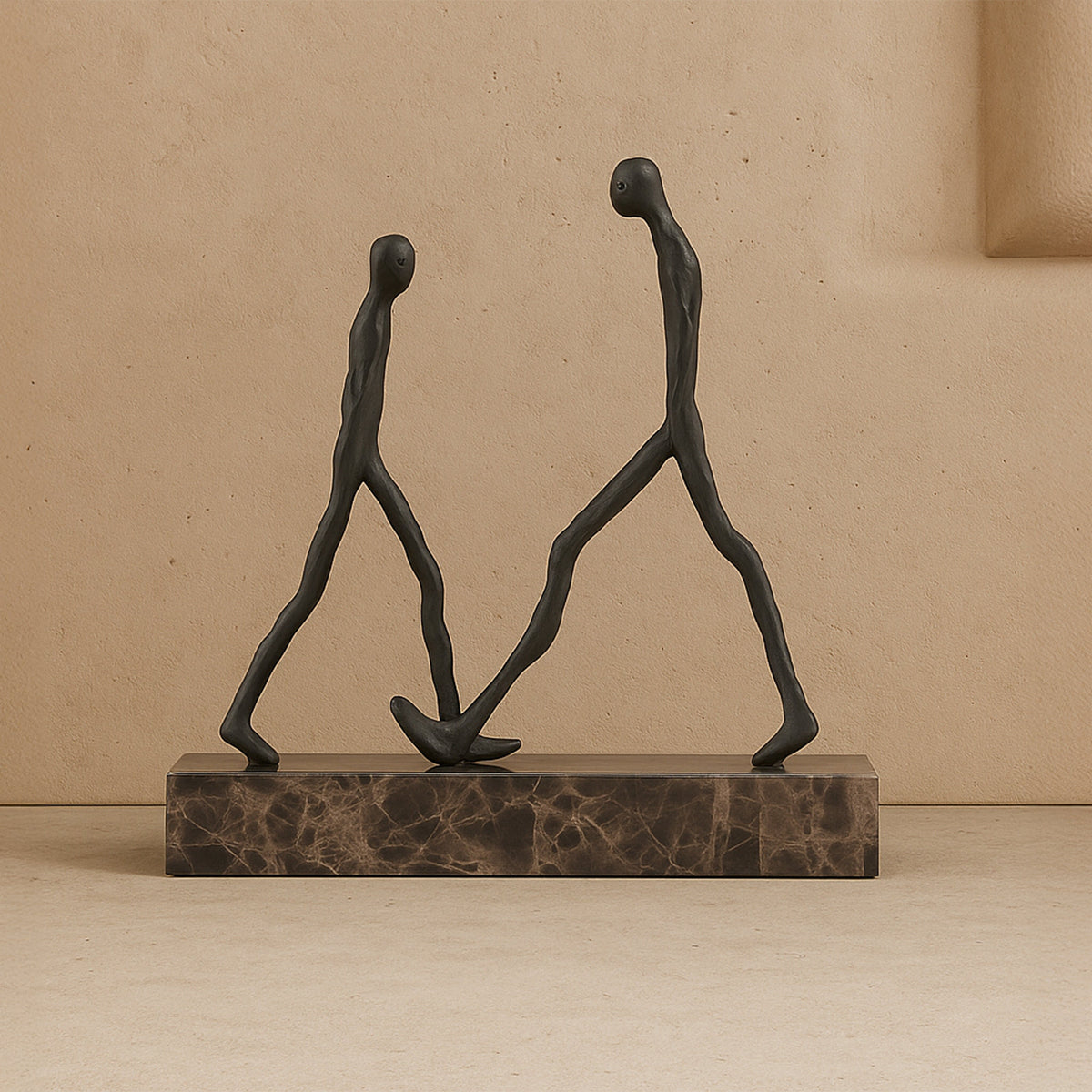 Synaxis Sculpture - Dark Bronze/Marble