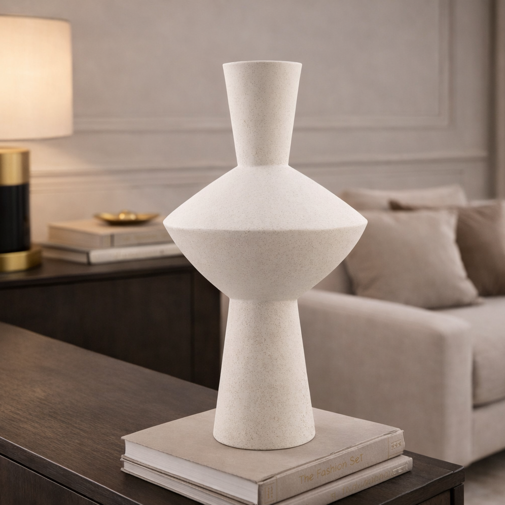 Noema Vase - White Ceramic