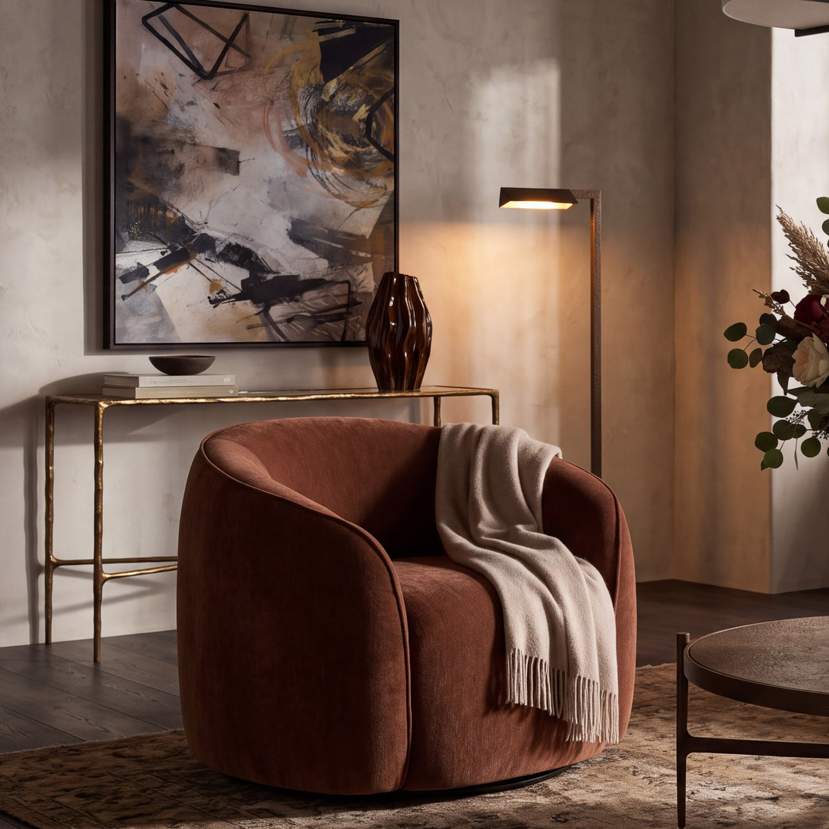 Polta Occasional Chair (Crib 5) - Sysley Rust II