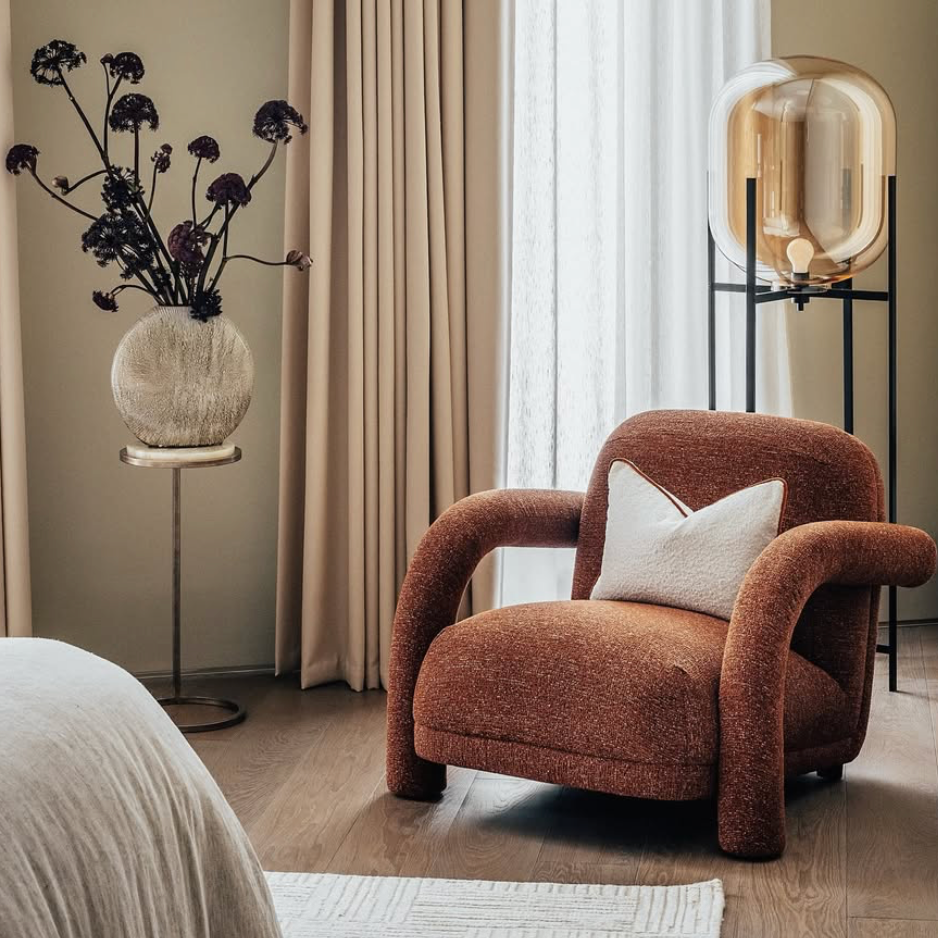 Orsay Occasional Chair - Bari Chestnut Red
