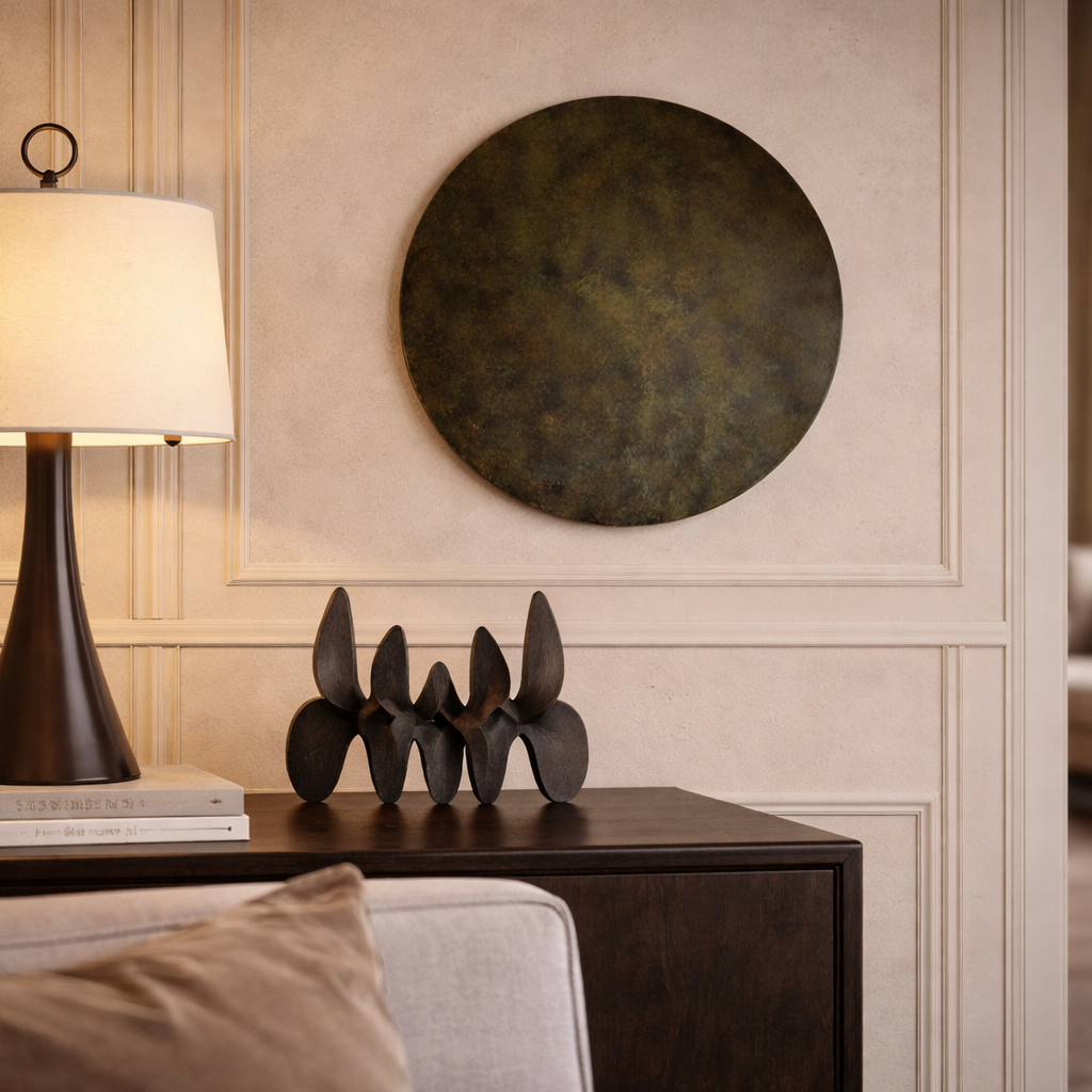 Terra Orb Wall Art - Moss Finish