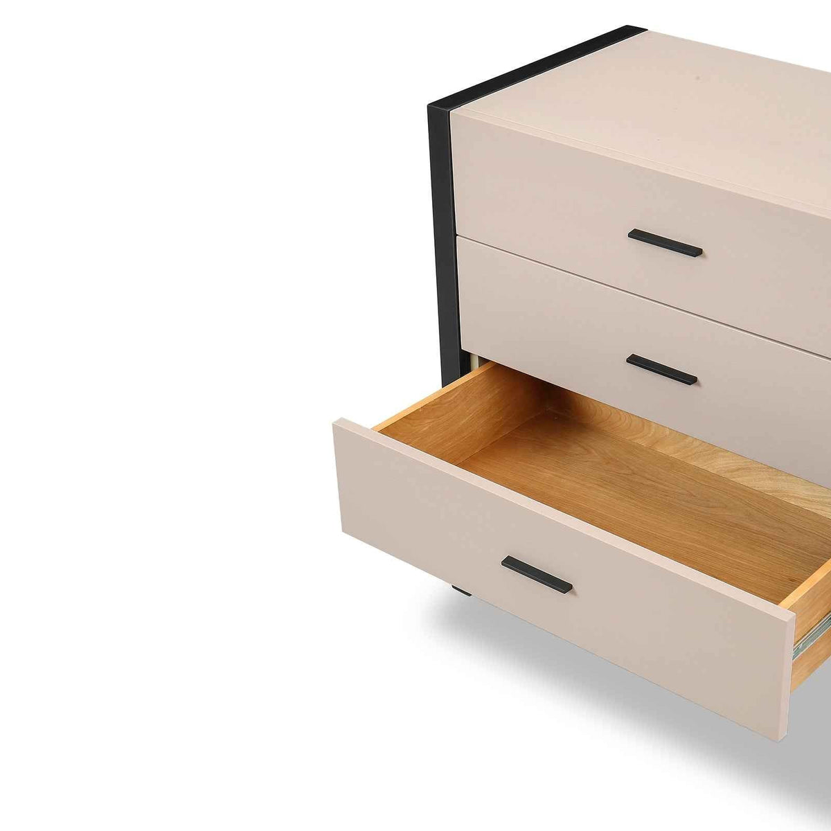 Almati Chest of Drawer - Mink Faux Leather