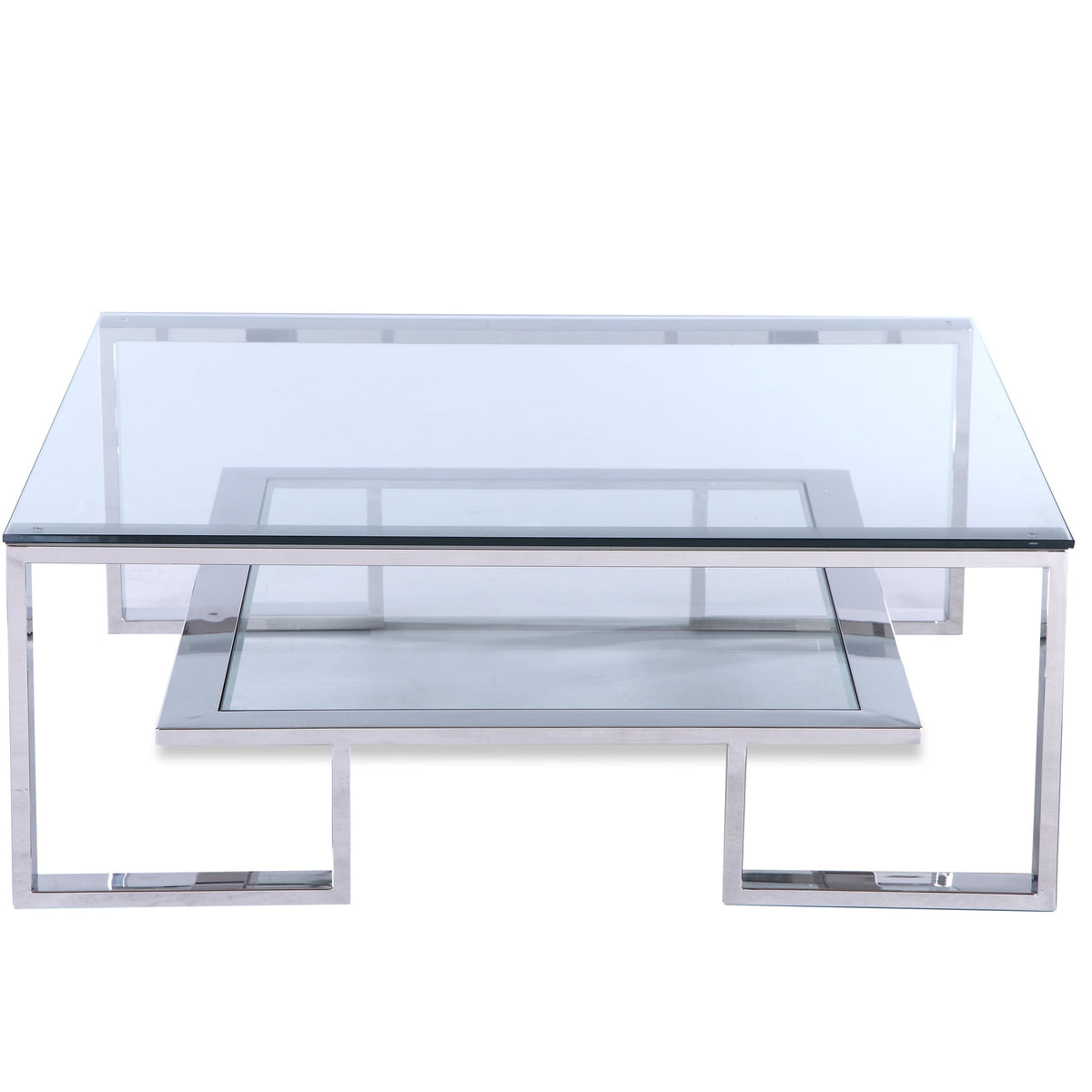 Mayfair Coffee Table - Polished Stainless Steel