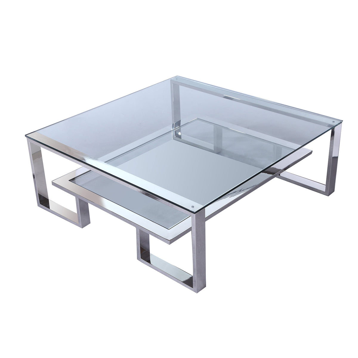 Mayfair Coffee Table - Polished Stainless Steel