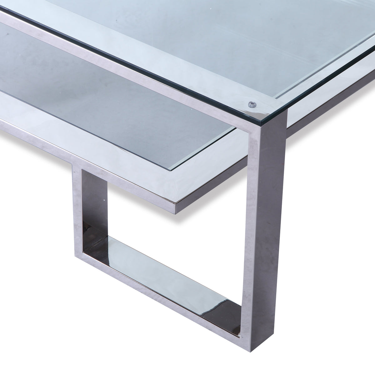 Mayfair Coffee Table - Polished Stainless Steel