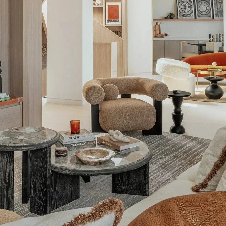 Herman Side Table  - Oreo Grey/Ebony