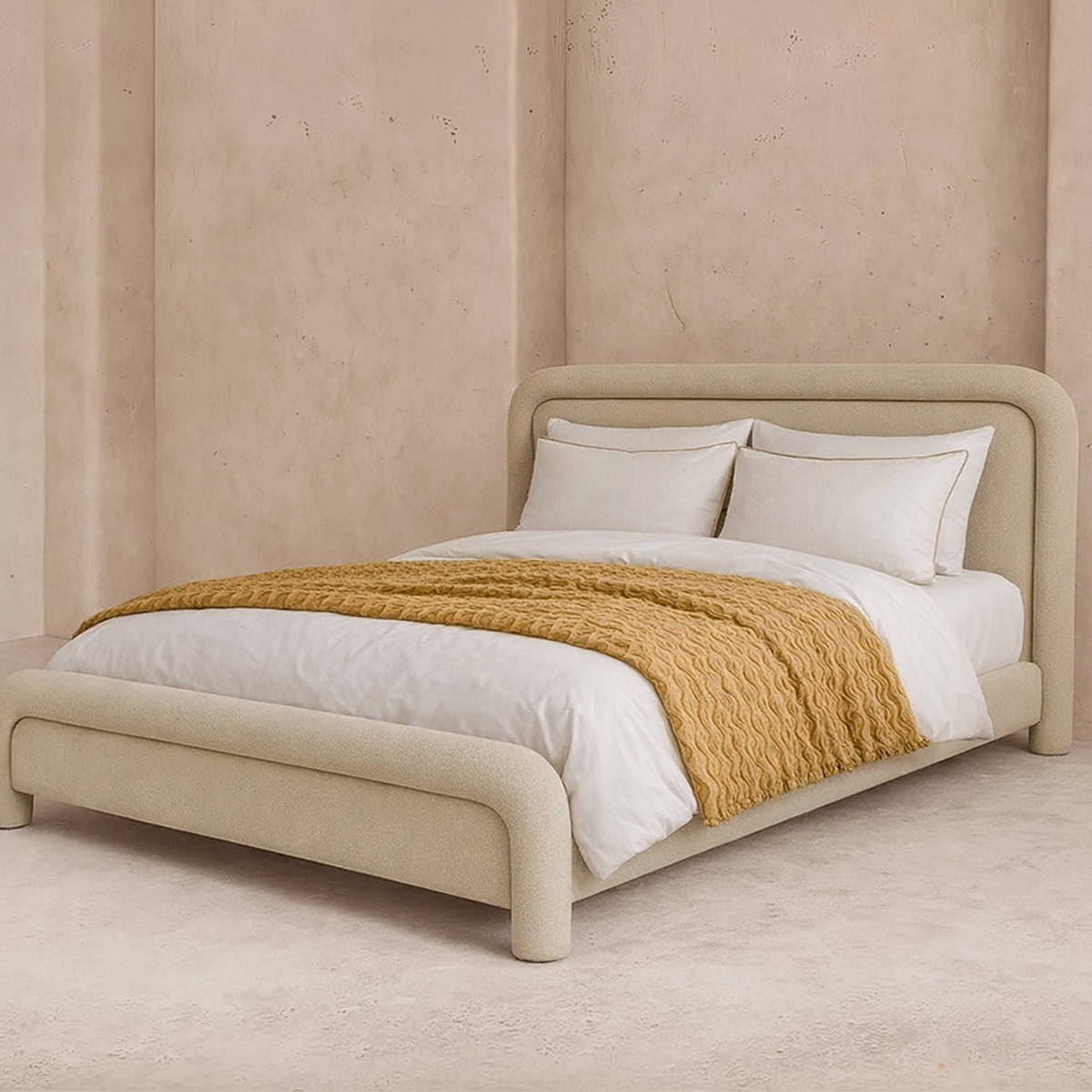Bareta King Size Bed - Capella Sand