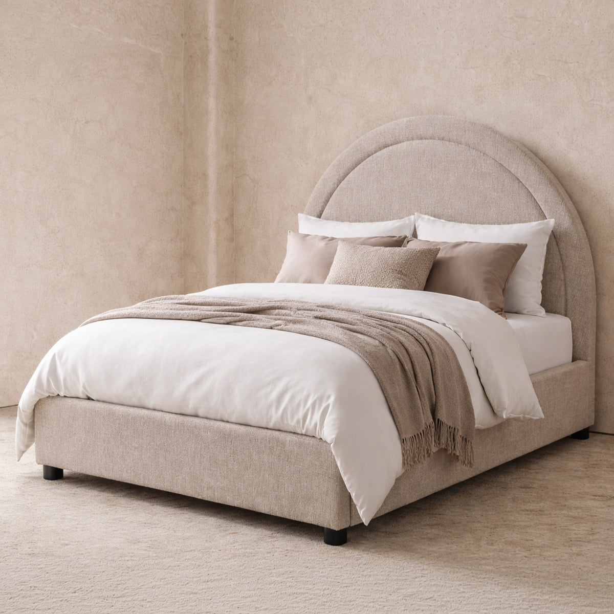 Lagos Bed - Bennet Taupe