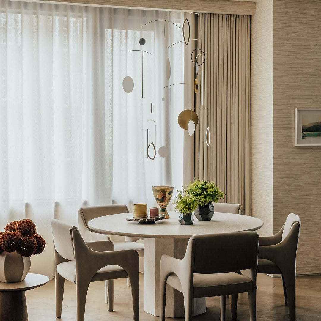 Godard Dining Chair - Kaster II Pebble Velvet