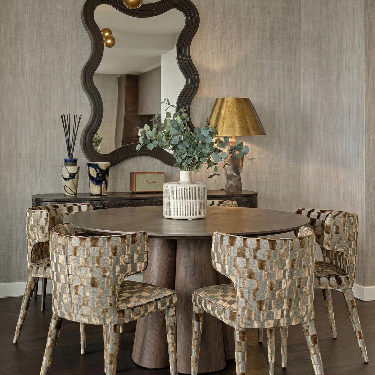 Ninfa Mirror - Antique Bronze