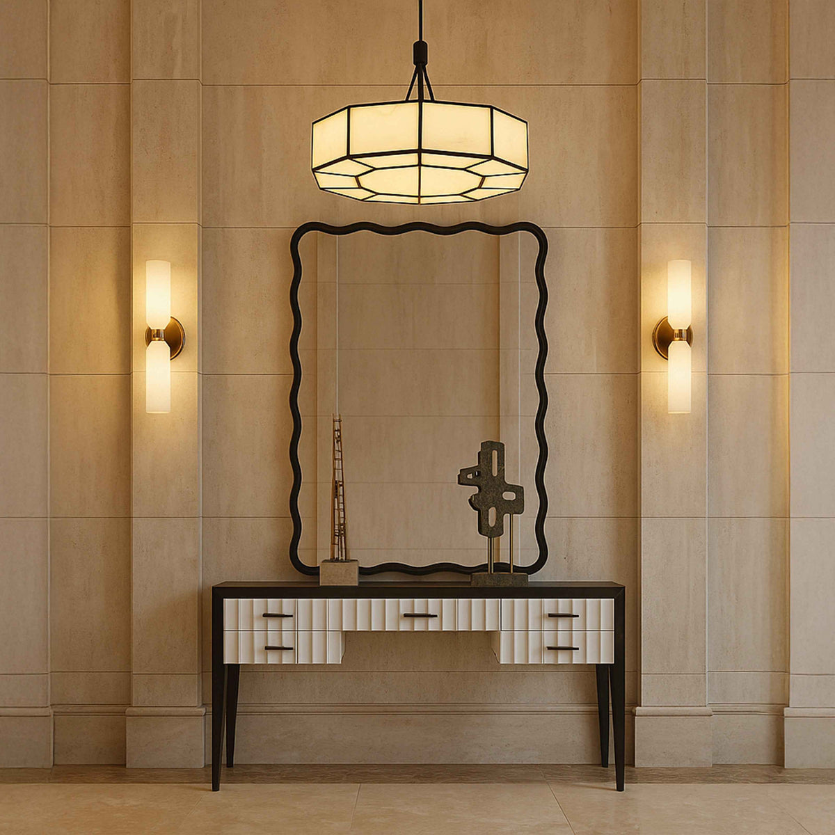 Talia Mirror - Black MDF